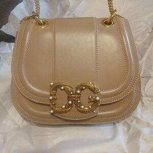 NWT DOLCE & GABBANA  Amore Messenger Bag CARMEL